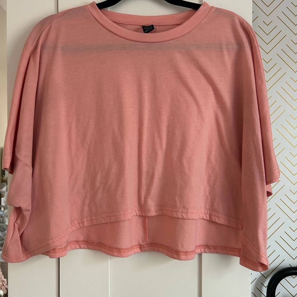 SHEIN Light Pink Short Sleeve Tee
